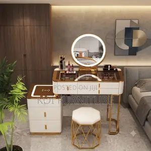 Dressers; Bedroom Fashioned Dressing Room Vanity Set