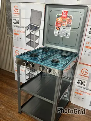 Eurochef Full Gas Standing Cooker With Shelves and Oven