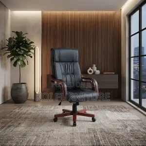 Office Chairs; High Leather Multiple Adjustable Executive Bliss Chair