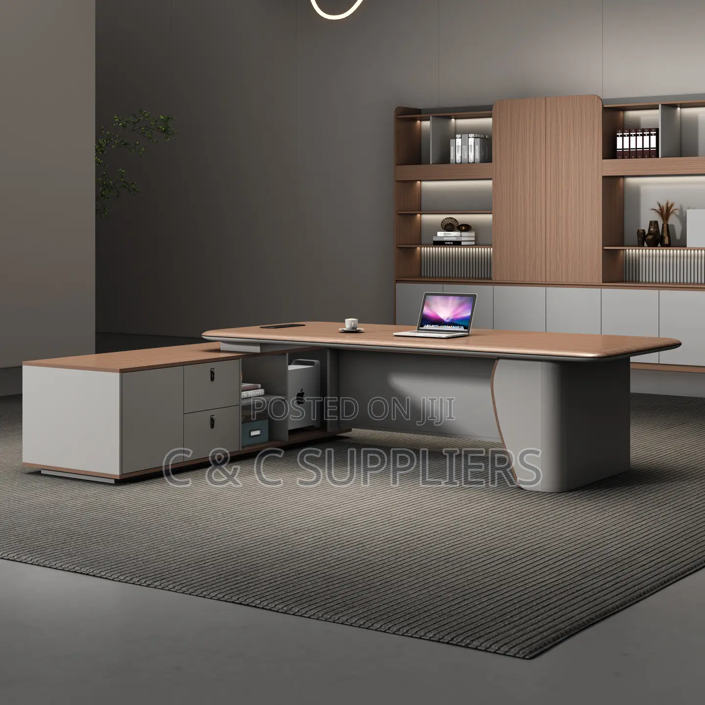 Ceo L-Shaped Office Table-2.2m