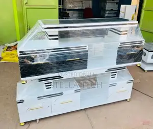 Marble Coating and Light Executive Tv Stand