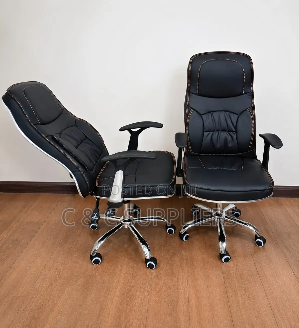Leather High Back Generic Secretary Chair