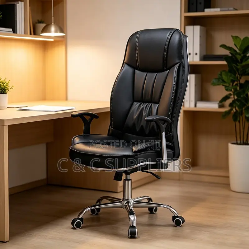 Leather High Back Generic Secretary Chair