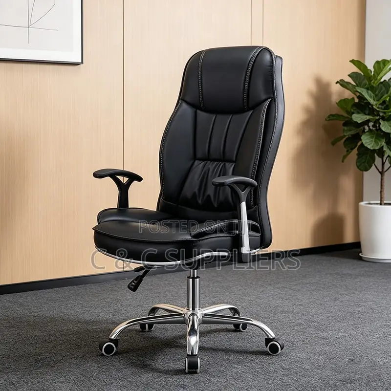 Leather High Back Generic Secretary Chair