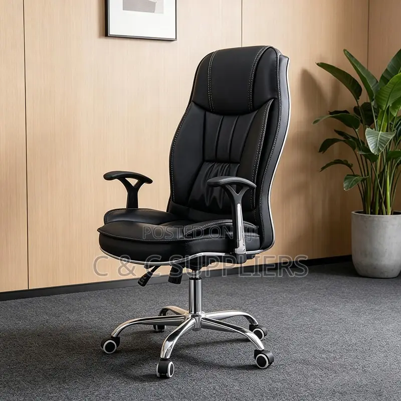 Leather High Back Generic Secretary Chair