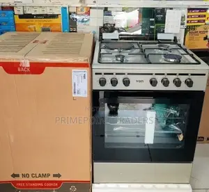 Von Cooker 60 by 60 3 Gas +1 Electric With Electric Oven