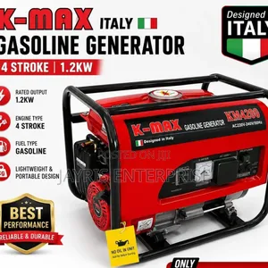 Kmax 1.2kw Petrol Generator, Recoil Start , 5l Tank , 154f Engine