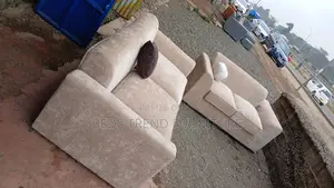 5 Seater Sofa Set – 3,2 Beige Upholstered Design