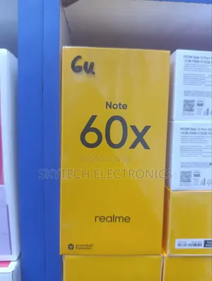 New Realme Note 60x 64 GB Black