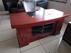 Managerial Mahogany Work Desk-1600mm