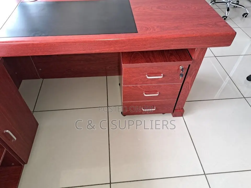 Managerial Mahogany Work Desk-1600mm