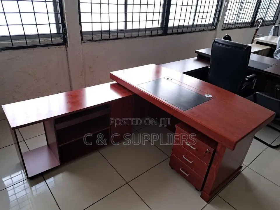 Managerial Mahogany Work Desk-1600mm