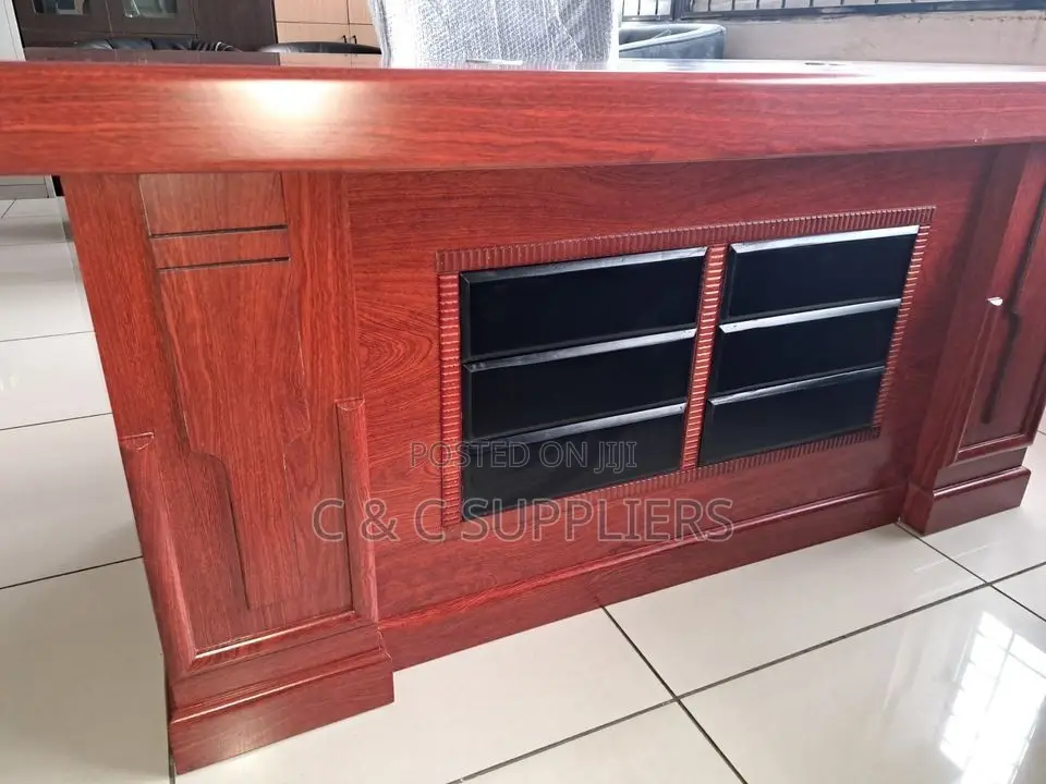 Managerial Mahogany Work Desk-1600mm