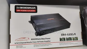 Boschmann Bm-600.4 Car Audio Amplifier 8000w Max 4-Channel