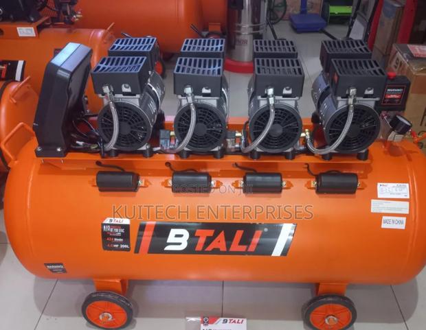 Electric Oil Free 4block Silent Compressor 200l Silent 4hp - thumbnail 2