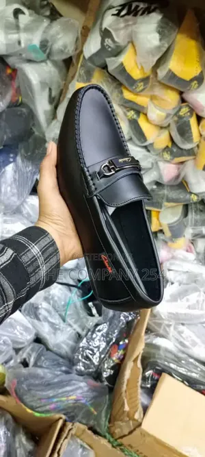 Quality Casual Leather Slip on Loafers With Rubber Sole