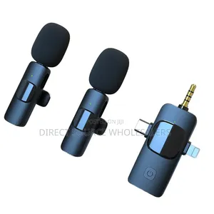 Portable Recording 3in1 Wireless Lavalier Microphone