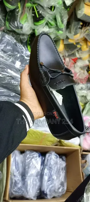 Quality Casual Leather Slip on Men Polo Loafers Shoes