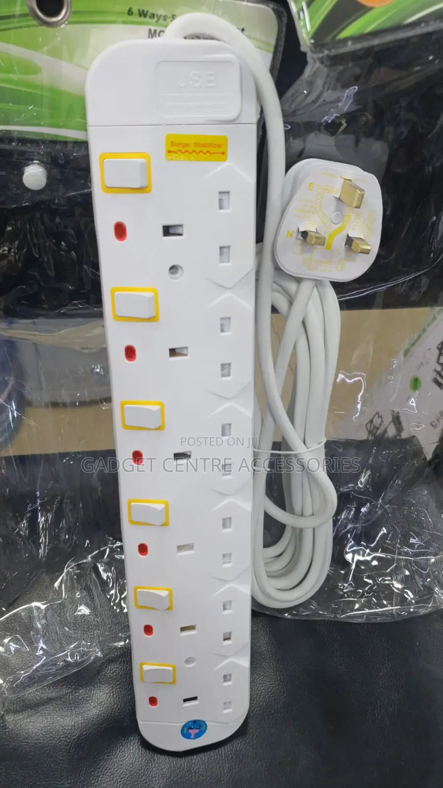 JSB Extension 6 Ports With Surge Protector