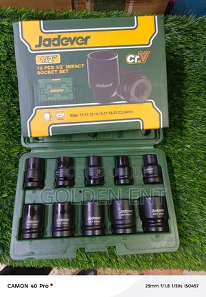 Jadever Impact Sockets/Jadever 10pcs 1/2" Sockets