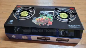 Nunix Glass Table Top Gas Stove Two Burners