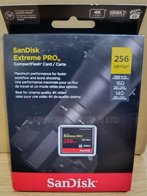 Sandisk Extreme Pro Cf 160mb/S 256gb VPG 65, Udma 7