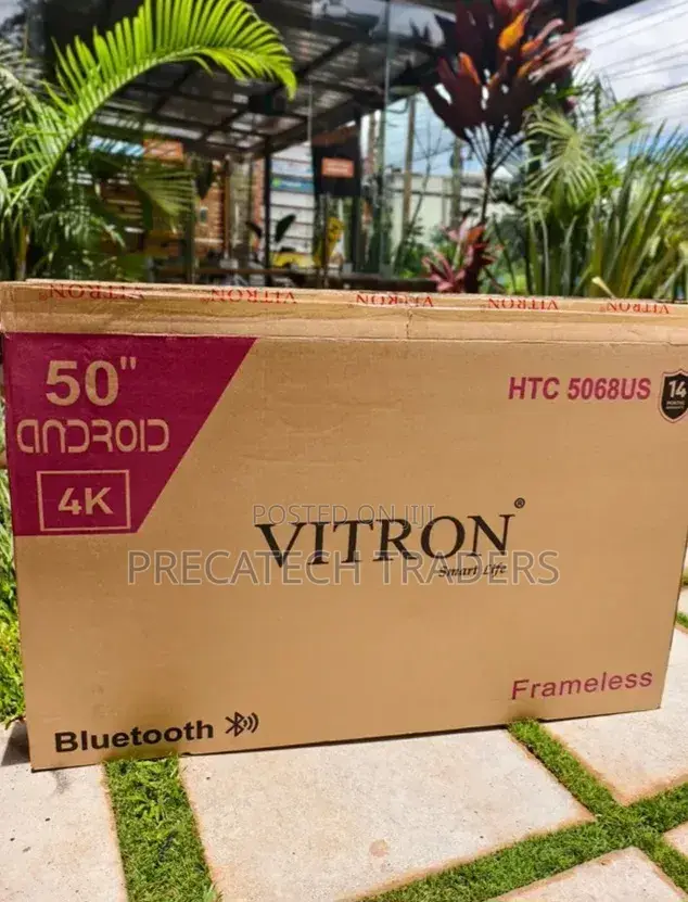 Vitron 50" Android Bluetooth Smart Tv – Frameless Design