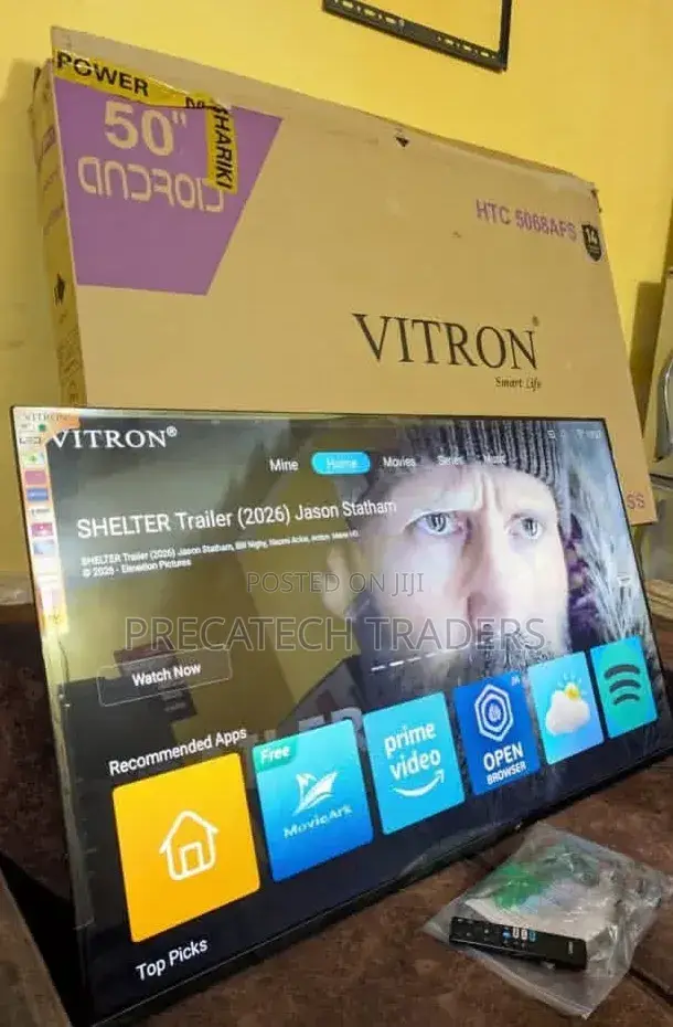 Vitron 50" Android Bluetooth Smart Tv – Frameless Design