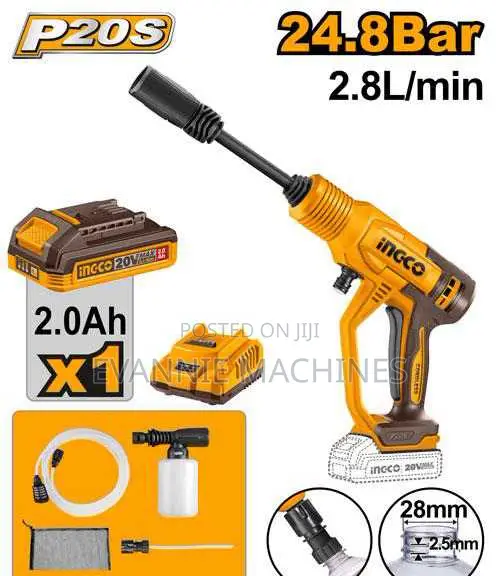 Ingco Cpwli20362 Cordless Pressure Washer