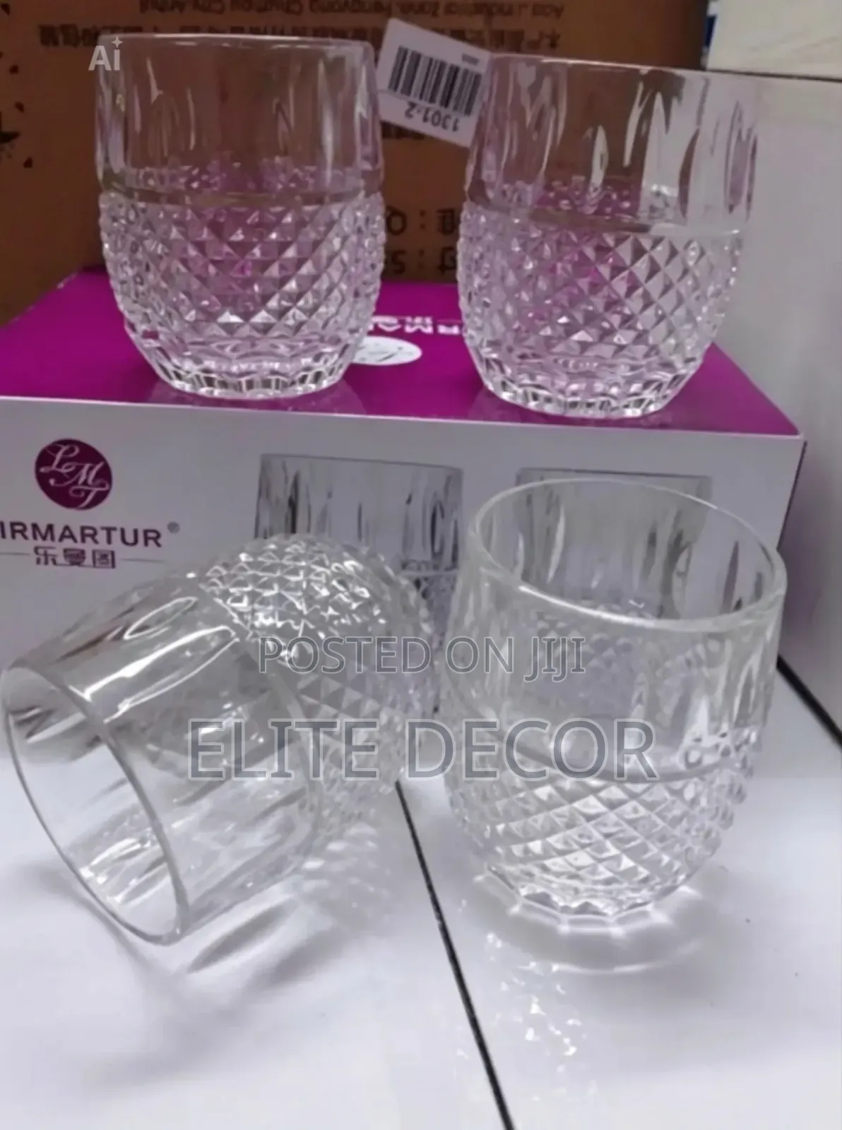 6 Pieces Limartur Glassware Set – Home Kitchen Drinking Glasses