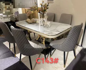 6 Sitter Executive Modern Advanced Marble Dinning Table