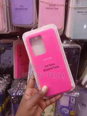 Samsung Galaxy S20 Ultra,Vibrant Pink Silicone Phone Case