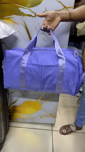 Purple Gym/ Sports/ Travel Bag With Shoe Compartment