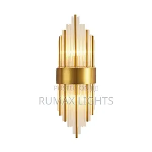 Golden Elegance Modern Crystal Wall Scones