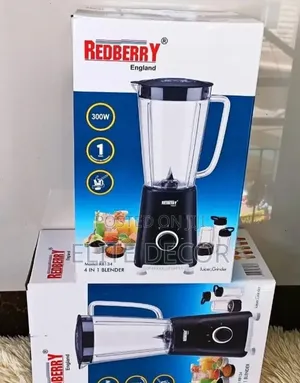 Redberry 4-in-1 Blender 1l Jug /Powerful Multi-Purpose Kitchen Blender