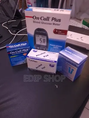 On Call Plus Blood Glucometer Full Set