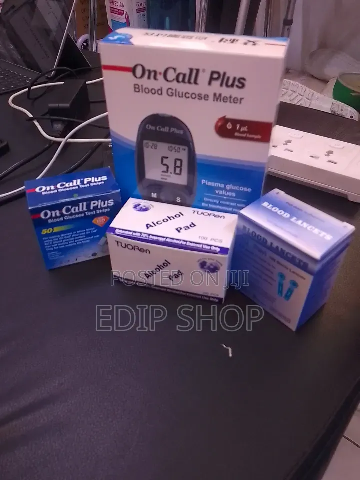 On Call Plus Blood Glucometer Full Set