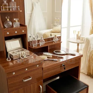 Dressing Table With Sliding Table(Brown)