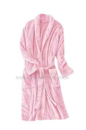 Hers Coral Fleece Unisex Bathrobe Set