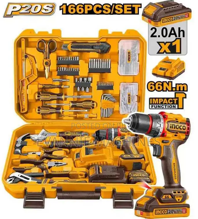 Ingco Hkthp41662 166 PCS Tools Set