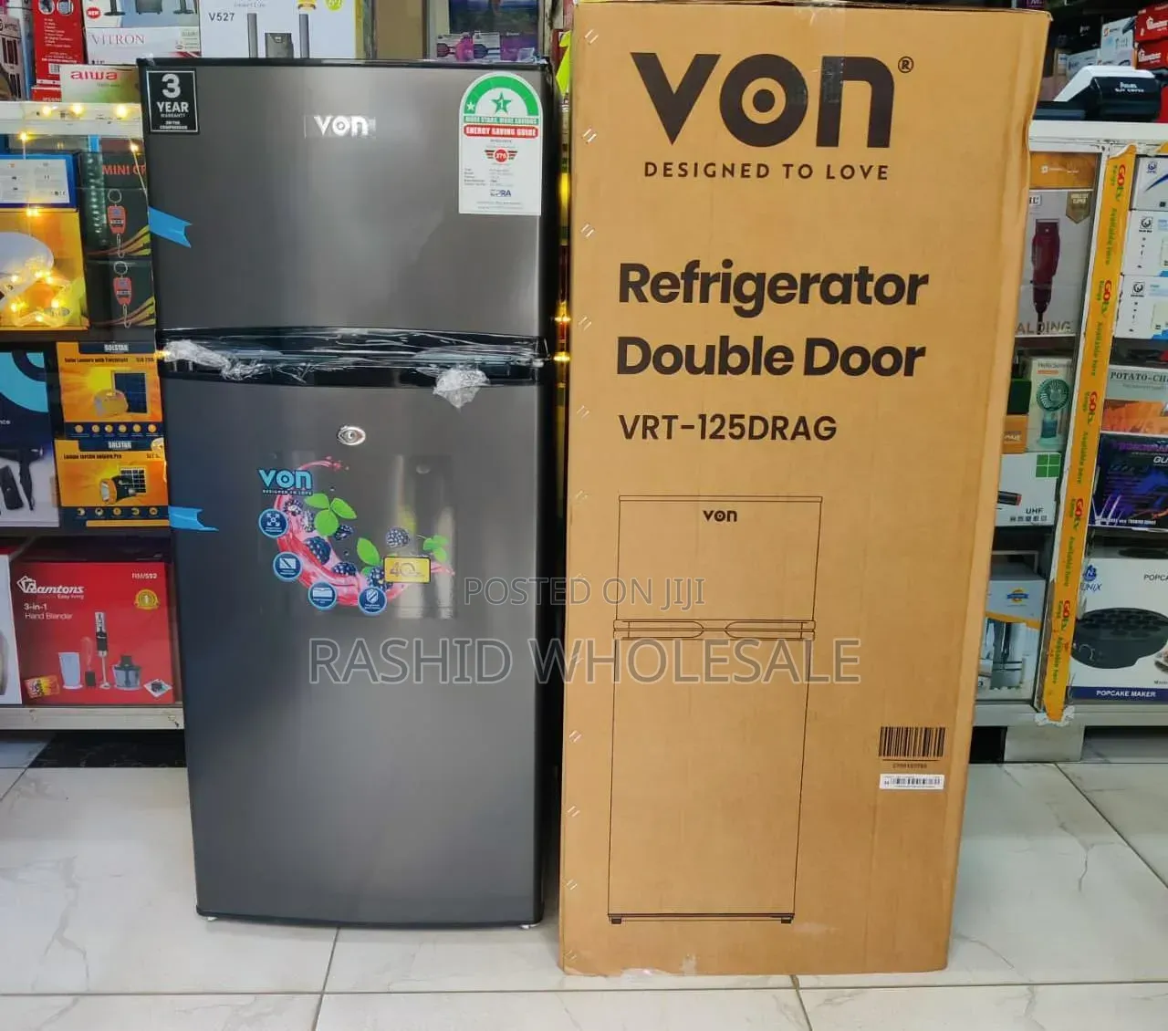 Von 125l Top Freezer Refrigerator