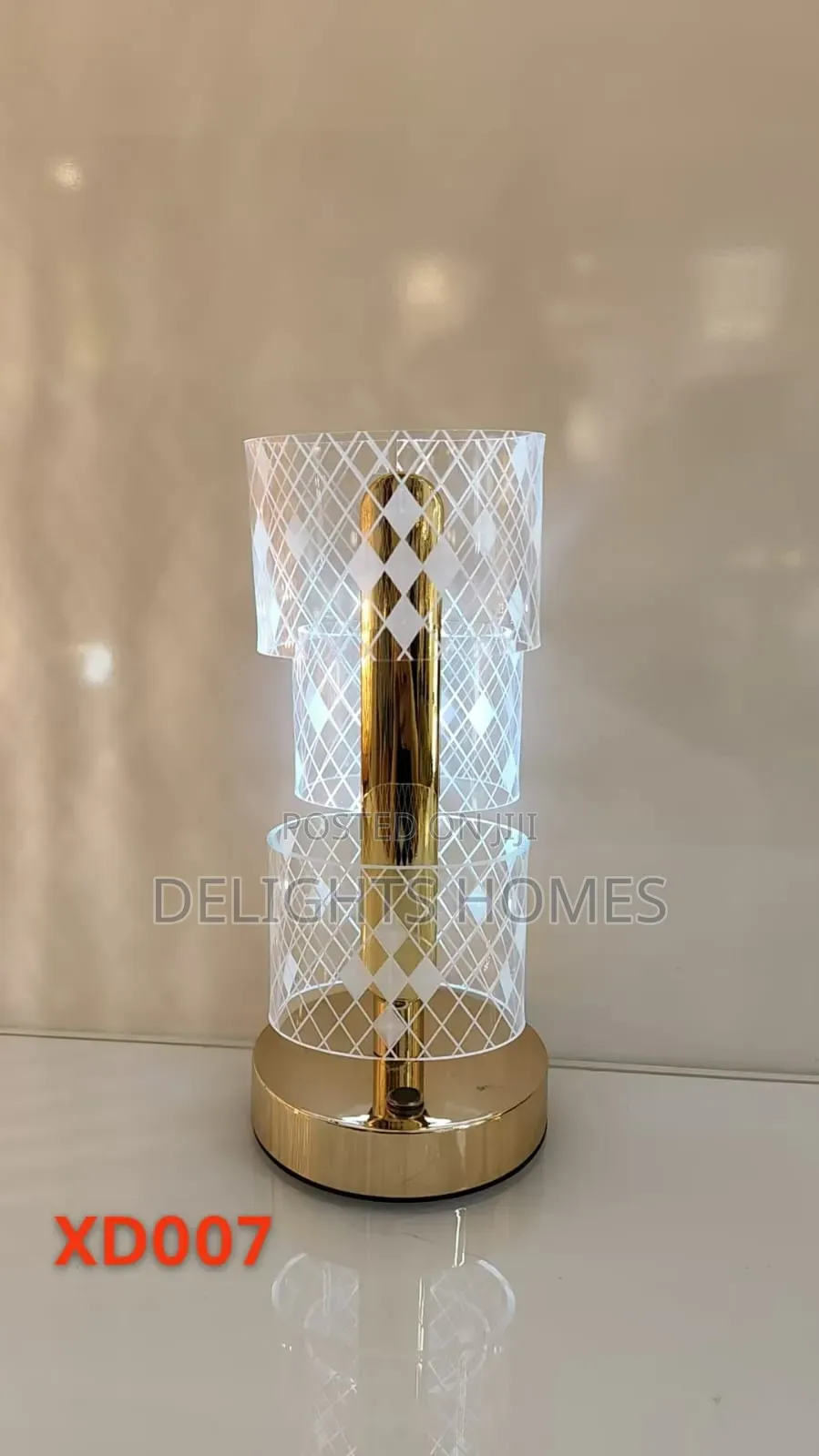 Elegant Gold Led Decorative Table Lamp_sk
