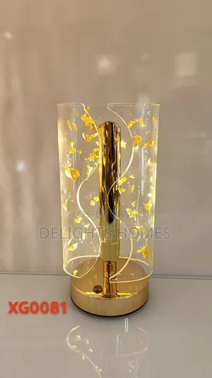 Elegant Gold Led Decorative Table Lamp_sk