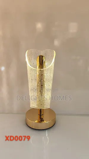 Elegant Gold Led Decorative Table Lamp_sk