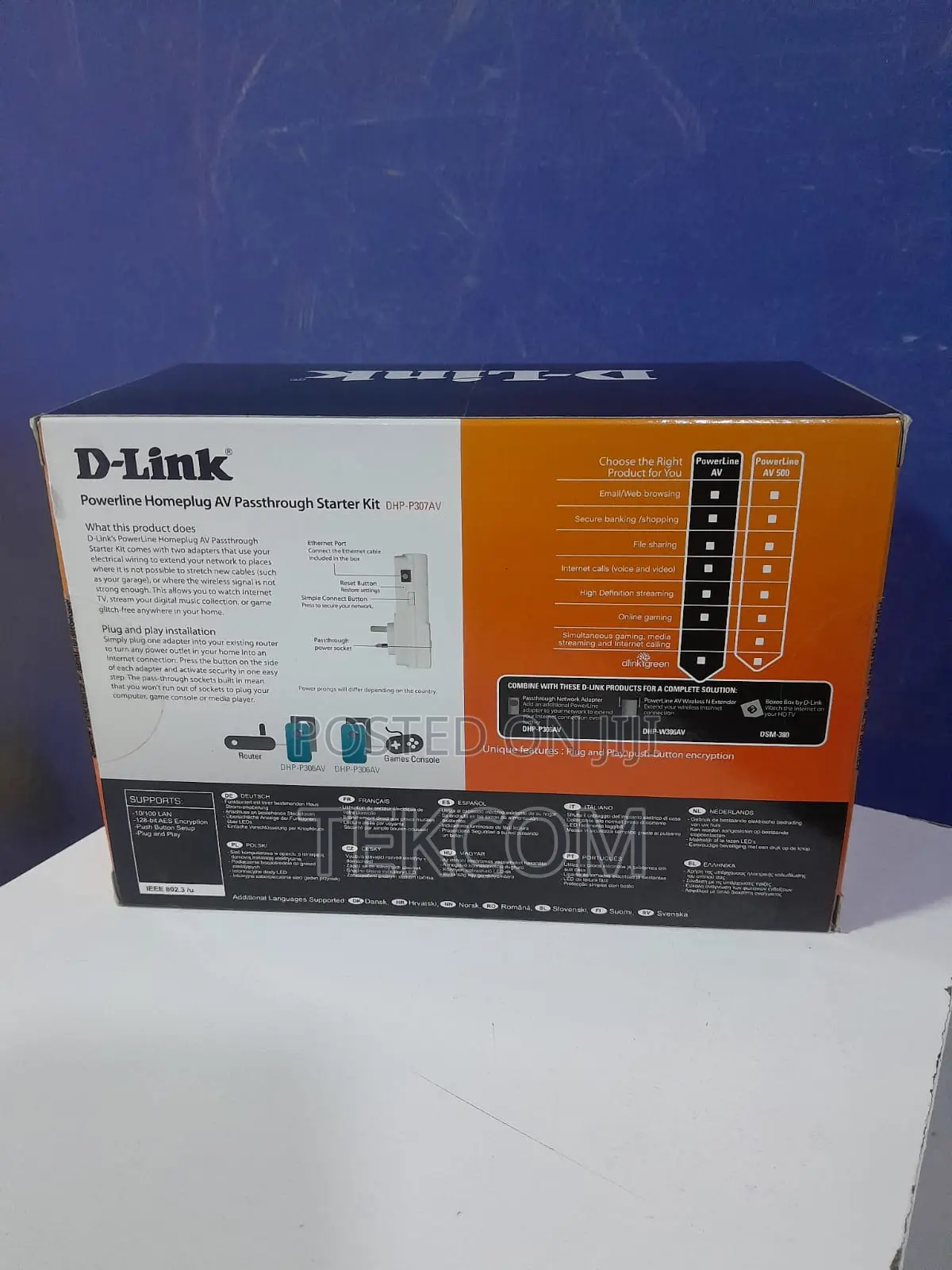 Dlink Powerline Homeplay Av Passthrough Starter Kit