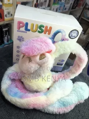 Plush Wireless Headphones Soft Teddy Bear Earmuffs Design