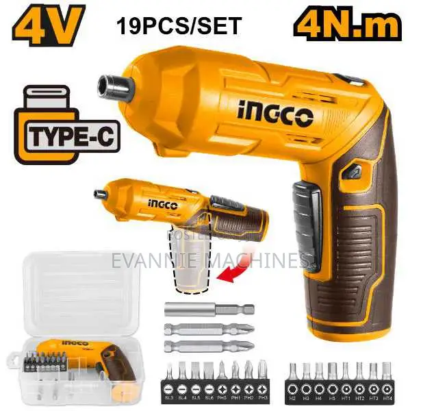 Ingco Csdli0442 Cordless Screwdriver 4nm 4v