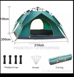 Outdoor Waterproof 4 People Camping Tent