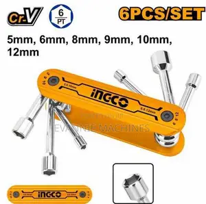 Ingco Hfnd0601 6 PCS Folding Nut Driver Set