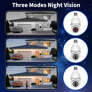 Smart Wifi PTZ Light Bulb Security Camera